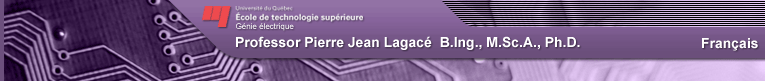 Professor Pierre Jean Lagacé B.Ing., M.Sc.A., Ph.D.